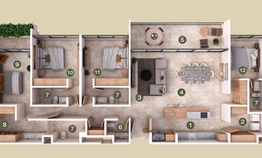 Departamento (B) en Venta en Torre Núcleo, San Ramón Norte