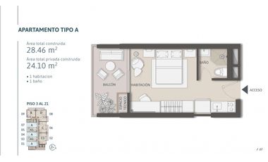Venta de apartamentos sobre planos Pozos Colorados permiso turistico