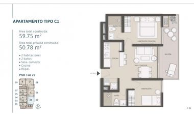 Venta de apartamentos sobre planos Pozos Colorados permiso turistico