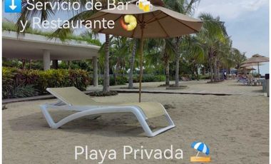 Amplio apartaestudio de 67m2 en Primera Linea de Mar, Bello Horizonte.