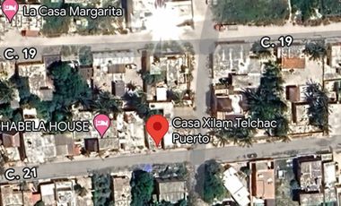 Venta de casa a una cuadra de la Playa con vista al mar, en Telchac Puerto, Yuc.