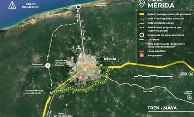 Terreno industrial en venta Mérida Yucatán, Nodo Hunucmá