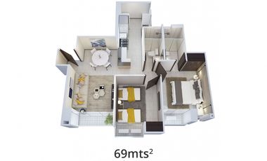 Vendo apartamento en Park Square Rise, Vía España