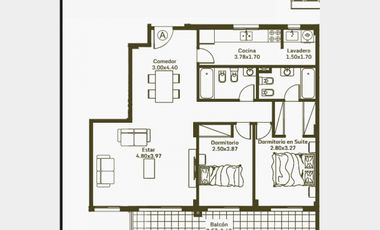 Departamento en Venta Moron / Moron (B110 957)