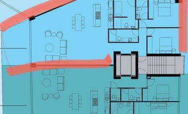 DEPARTAMENTO EN VENTA EN NARVAL SUR EN BUCERÍAS