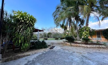 QUINTA CAMPESTRE EN VENTA. AMPLIOS JARDINES. KOBÉN, CAMPECHE.
