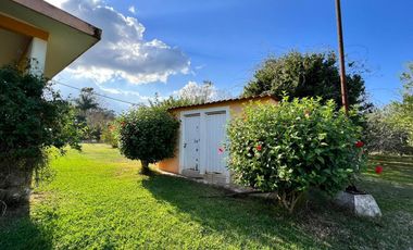 QUINTA CAMPESTRE EN VENTA. AMPLIOS JARDINES. KOBÉN, CAMPECHE.