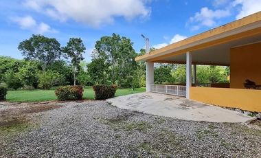 QUINTA CAMPESTRE EN VENTA. AMPLIOS JARDINES. KOBÉN, CAMPECHE.