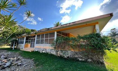 QUINTA CAMPESTRE EN VENTA. AMPLIOS JARDINES. KOBÉN, CAMPECHE.