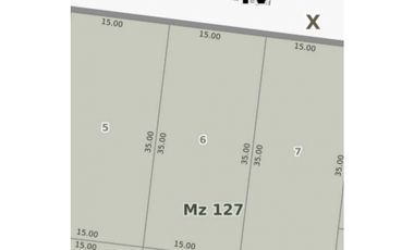 LOTE EN VENTA  VALERIA DEL MAR  SEGU Y BALBOA