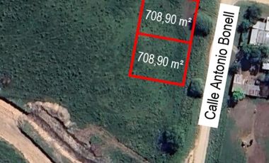 LOTES A LA VENTA EN CALLE BONELL (ZONA CERCANA AL PARQUE INDUSTRIAL)