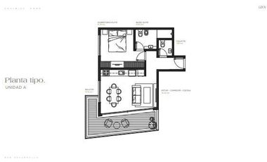 SHULBIUS EMME - AMPLIO Y MODERNO 2 AMBIENTES