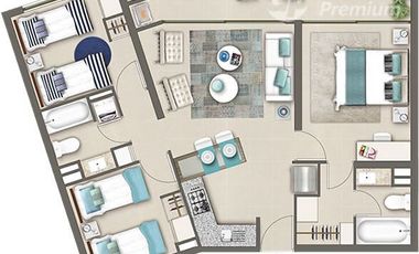 Departamento en Venta en CONDOMINIO ARENAMARIS
