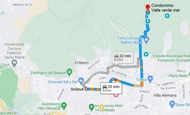 5.000 M2 Condominio Valle Verde Mar A 10 Mins De Quilpué