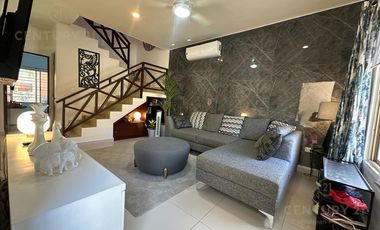 Hermosa Casa en Venta Amueblada en  Alegranza 4h/4.5b Playa del Carmen  P4176