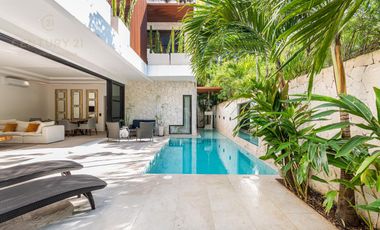 Venta hermosa casa 4 recamaras en Aldea Zama Premium Tulum P4005