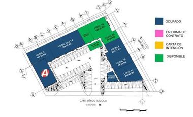 Local Comercial en Renta de 196 m2 en Carretera México - Texcoco, Col. San Vicente, Chicoloapan, EDOMEX.