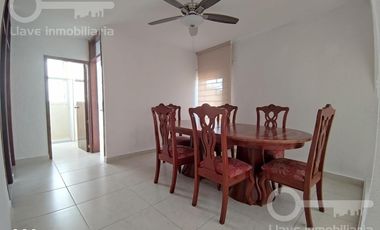 Departamento amueblado en renta ubicado en calle Chihuahua, Col. Petrolera, en Coatzacoalcos, Veracruz.
