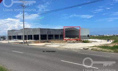 Bodega en renta ubicada en Interior 3, Col. Parque Tecnológico Puerto México, Esq.  Av. Universidad, Coatzacoalcos, Veracruz.