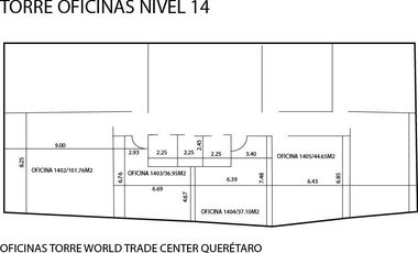 VENTA Oficina Corporativa WTC QRO de 81.75 m2 totalmente acondicionada