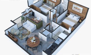DEPARTAMENTO NUEVO EN VENTA, VALLE DEL SOL, PACHUCA, HGO.