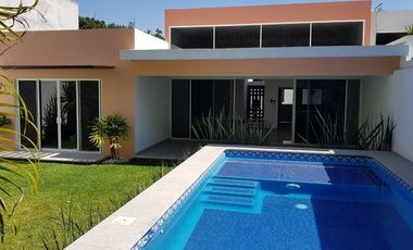 Venta de Casa de  Un Nivel estilo Minimalista en  Parques Sumiya, Jiutepec Morelos