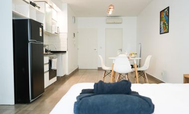 Departamento monoambiente con balcón en alquiler - Palermo Hollywood
