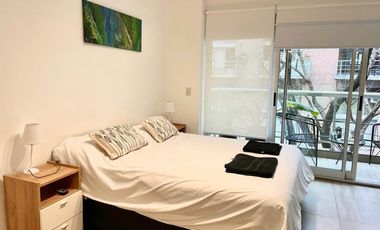 Departamento monoambiente con balcón en alquiler - Palermo Hollywood