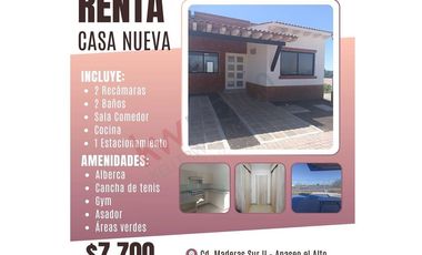 CASA NUEVA DE UNA SOLA PLANTA EN FRACCIONAMIENTO CON AMENIDADES DE LUJO