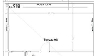 41 e/5y6 - Departamento con terraza privada