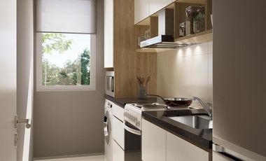 Departamento en  Green Boero con parrilla propia