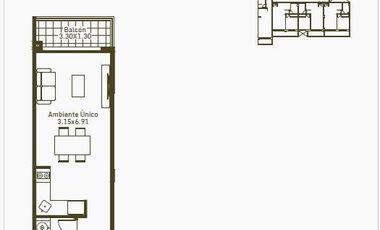 Departamento en venta, dos ambientes, Moron Sur.