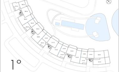 Venta de pozo departamento 2 ambientes c/ terraza Financiado - Lagunita - Nordelta