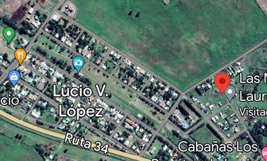 Terreno en Lucio V López, Santa Fe