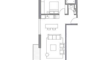 Departamento en  VENTA en La Lucila -2 ambientes