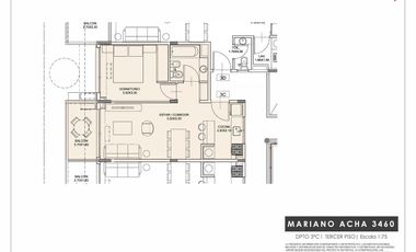 Departamento 2 ambientes al frente en venta - Urquiza R - Urban Acha