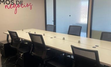RENTA DE OFICINA EN TORRE AZENZO AMUEBLADA