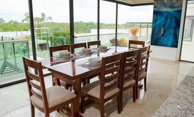 en renta 3 habitaciones con terreza súper amplia y piscina privada