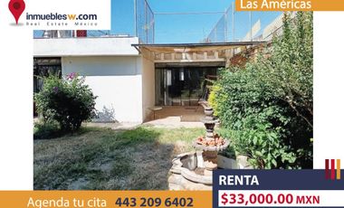 CASA EN RENTA EN LAS AMERICAS, MORELIA