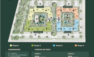 DEPARTAMENTO EN PREVENTA EN TEMOZON NORTE, MERIDA, YUCATAN.