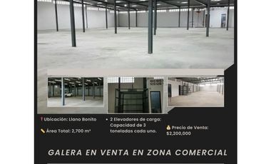 Se vende galera en llano Bonito