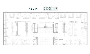 ARRIENDO Oficina Habilitada de 146,72 m2, Metro Pedro de Valdivia