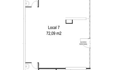 ARRIENDO Local Comercial de 54,35 m2, Metro Santa Ana