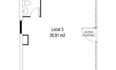 ARRIENDO Local Comercial de 54,35 m2, Metro Santa Ana