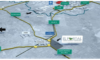 VENTA LOTE INDUSTRIAL  6326 M2  EN CENTRO LOGISTICO MOSQUERA, CUND.