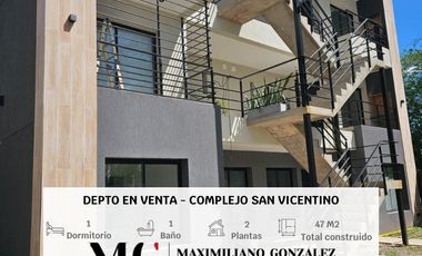 Depto en venta, 2 ambientes - Complejo San Vicentino