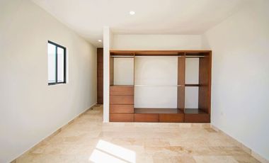 Casa en venta de una planta en privada al norte de Mérida