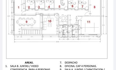 SE RENTA OFICINA AMUEBLADA EN PLANTA ALTA