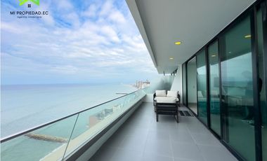 DEPARTAMENTO FRENTE AL MAR DE 3 DORMITORIOS EN POSEIDÓN - MANTA