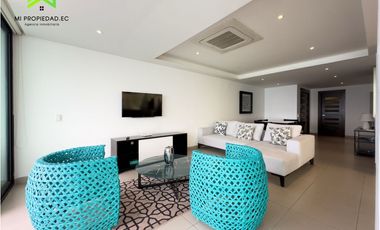 DEPARTAMENTO FRENTE AL MAR DE 3 DORMITORIOS EN POSEIDÓN - MANTA